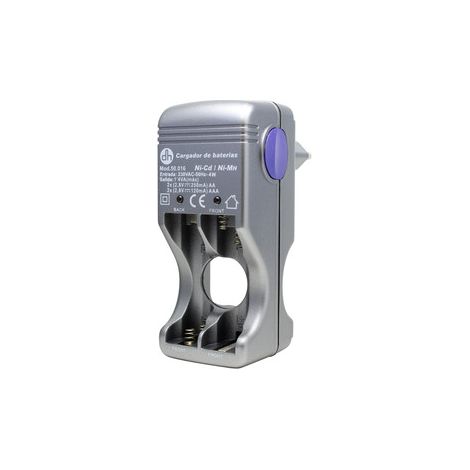 Cargador Baterias R6 AA Y R3 AAA Enchufable A 230Vac