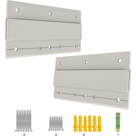 Z-Clamps, utilisés pour accrocher des cadres à attelles françaises, kit de quincaillerie pour accrocher des miroirs, des panneaux, des étagères, des têtes de lit, des cadres artistiques. 15,2 cm (1/5)