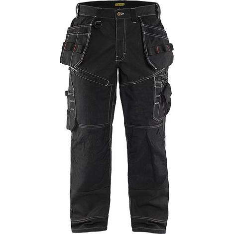 Pantalon de travail coton croisé X1500 BLAKLADER 1500 - Noir - 44 - Jambes standards (1/5)