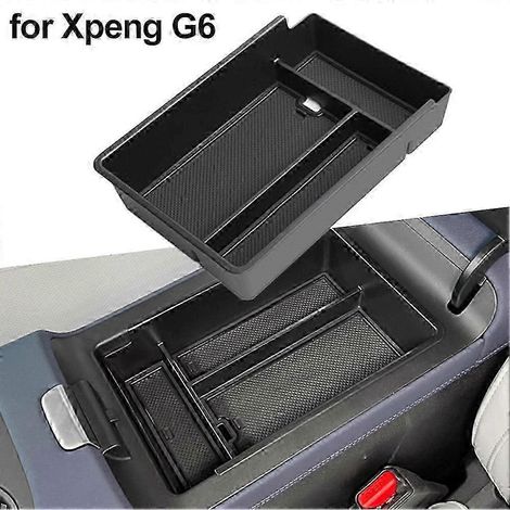 Boîte de rangement en ABS+PVC pour accoudoir de console centrale Xpeng G6 (1/5)