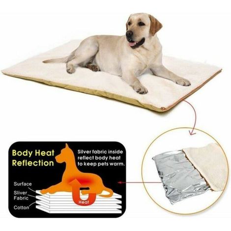 Coussin auto-chauffant pour chat et chien - - 60x45 cm - Auto-chauffant sans électricité - Multicolore - Garantie 2 ans (1/4)