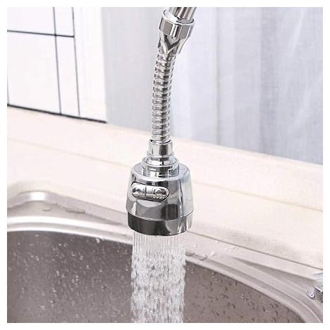 Aérateur de robinet rotatif 360° anti-éclaboussures, embout universel économie d’eau pour cuisine et salle de bain (1/5)