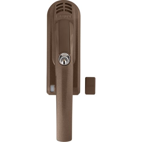 ABUS abschließb. Fenstergriff mit Alarm FG300A B braun gleichschl. AL0125