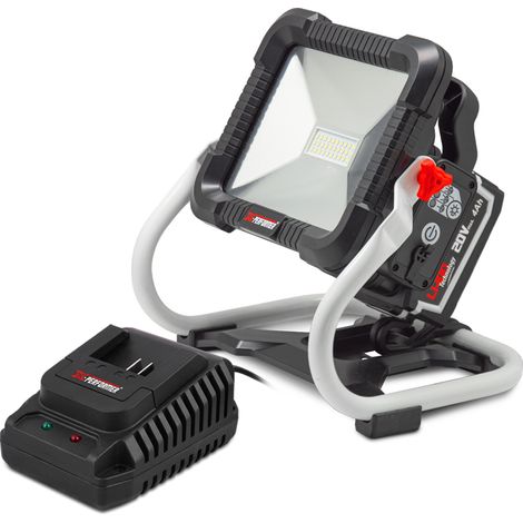 Projecteur de chantier rechargeable 20V avec batterie 4Ah - X Performer (1/4)