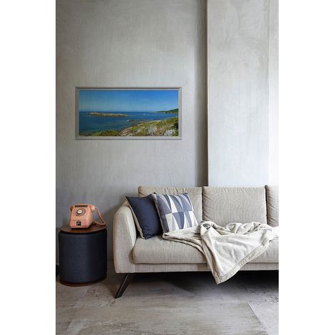 Sticker Fenêtre 3D France Ile Paradisiaque 60x120cm - Déco Dépaysante Trompe l'Oeil pour Maison et Bureau (1/5)