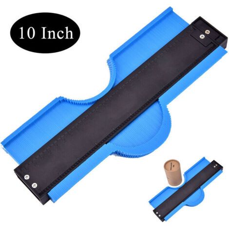 Copieur de Contour Verrouillable 26cm Double Serrure, Copieur de Profil, Jauge de Contour, Jauge de Duplication de Contour, Gabarit de Decoupe Outil Parquet et Sol pour Menuiserie