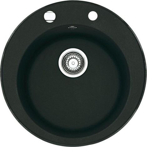 Franke Einbauspüle Pamira ROG 610-41 Fragranit+, Excenterventil Onyx (1/3)