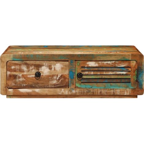 Maison Exclusive - Tavolino da Salotto 89x55x29 cm in Legno Massello di Recupero (1/5)