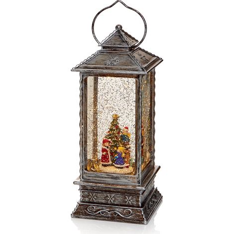 Christmas Glitter Water Spinner 'Lantern' Decoration - Kids & Christmas Tree