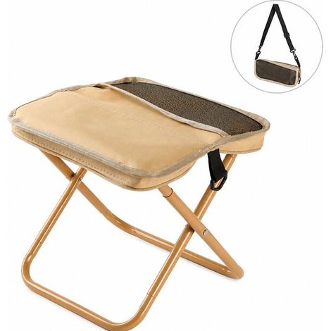 Bolsa de almacenamiento para silla plegable Norlander, color topo - Silla de camping - Silla para festivales - Silla de pesca - Taburete plegable (1/5)