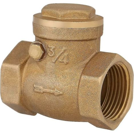 Robinet de cuve de collecte d'eau 1pcs clapet anti-retour, clapet anti-retour pivotant Dn20 3/4 femelle en laiton clapet anti-retour d'eau clapet anti-retour à filetage unidirectionnel pour empêcher l (1/4)