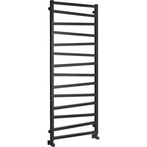Radiateur de salle de bain ZIG 600x1572mm, noir mat (1/5)