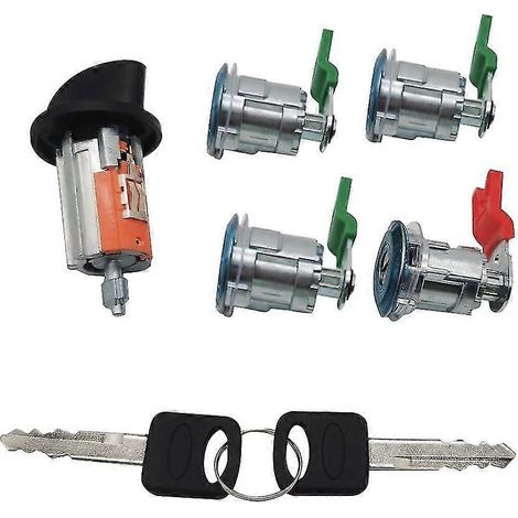 Ensemble de serrures de porte, cylindre de serrure et contacteur d'allumage 597638 Dl5886 pour fourgonnette série E 1997-2020 (1/5)