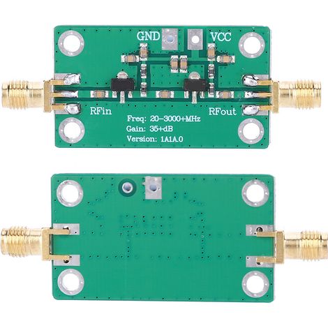 HF-Signalverstärkermodul, elektronische Bauteile, rauscharm, 20–3000 MHz, 35 dB Verstärkung für Breitbandübertragung (1/5)
