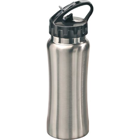 Sportflasche „Sporty“ Edelstahl Trinkflasche – 0,5L Ideal für Sport und Outdoor mattiert