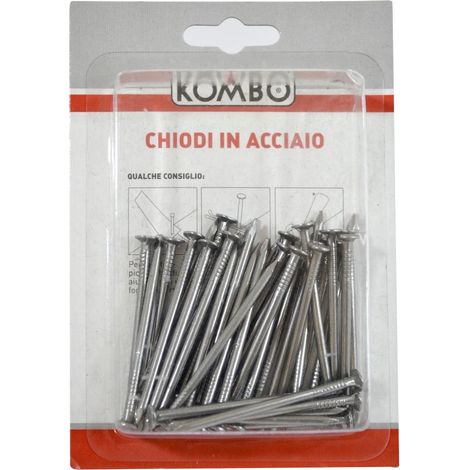 SET DI CHIODI CON TESTA PIATTA CARPENTERIA 2.0 X 50 GREZZI 75