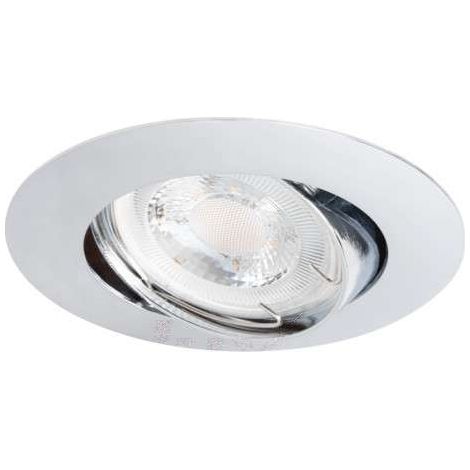 Supporto spot integrato 75-80mm Cromo foratura rotonda (1/3)