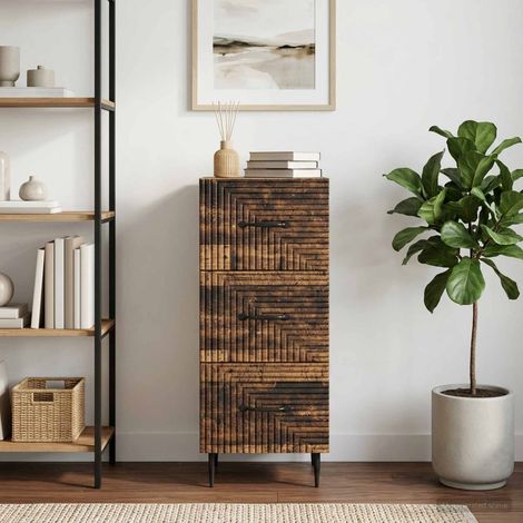 Mobile con Cassetti Legno antico 33 x 34,5 x 89,5 cm vidaXL (1/5)