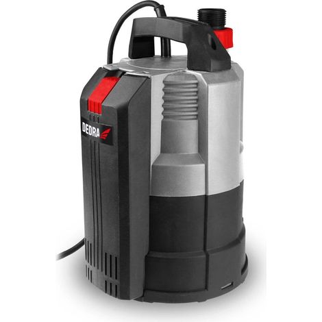 DEDRA - Pompa sommergibile da 350 W: per acqua pulita, aspirazione piatta