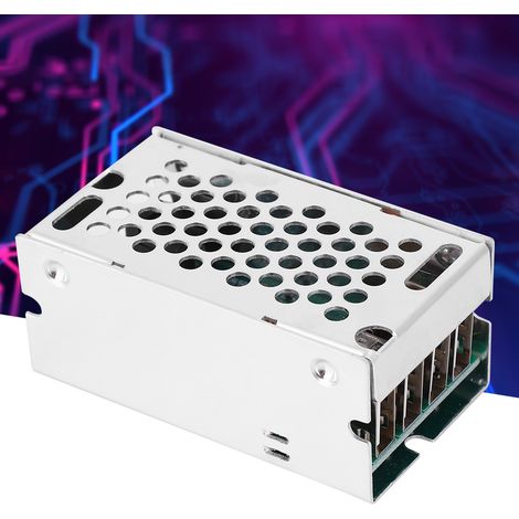 Module d'alimentation abaisseur de tension 24 V/12 V vers 5 V 5 A avec 4 ports USB et boîtier en aluminium. (1/5)