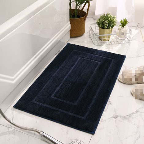 Tappeto bagno assorbente spesso WC antiscivolo ingresso 40x60cm, blu