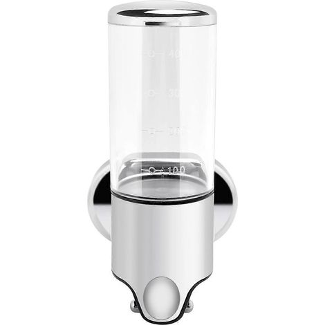 Pompe de douche murale à un compartiment, distributeur de savon, gel douche et après-shampoing pour salle de bain (1/5)