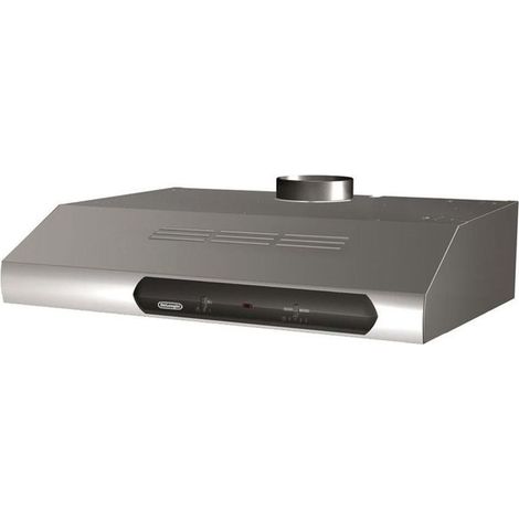 Hotte sous-meuble DeLonghi DCH 6 60 cm inox blanc noir - Inox (1/2)