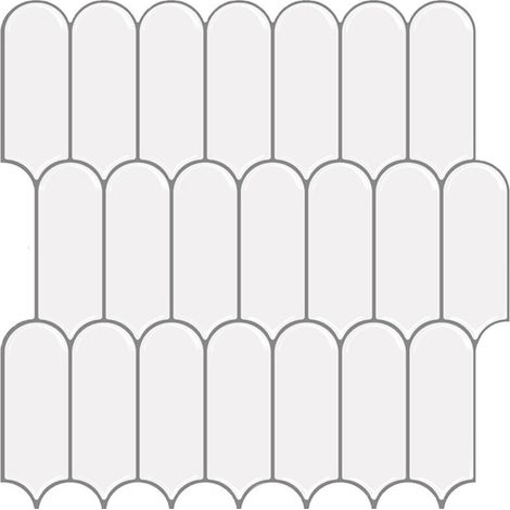 Sticker mural 3D, blanc, 30,530,5 cm, une feuille, autocollant, épais, sticker décoratif imitation carrelage céramique pour cuisine et salle de bain.