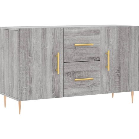 Credenza buffet cassettiera mobile contenitore organizer cucina soggiorno salonsonoma 100 x 36 x 60 cm pannelli compositi grigio 020036255