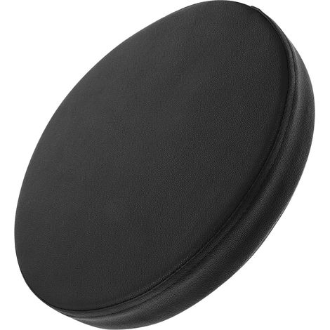 Coussin de Chaise Rond en Cuir, Rembourrage éponge, Confortable, (1/5)