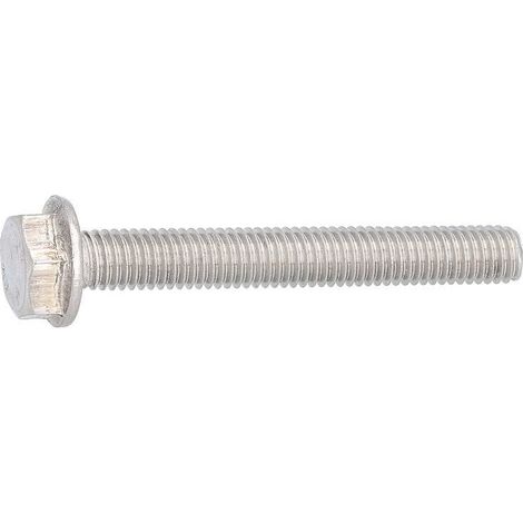 Vis à tête hexagonale avec collerette et VG DIN 6921 A2-70 M 6X20/20 conditionnement : 200