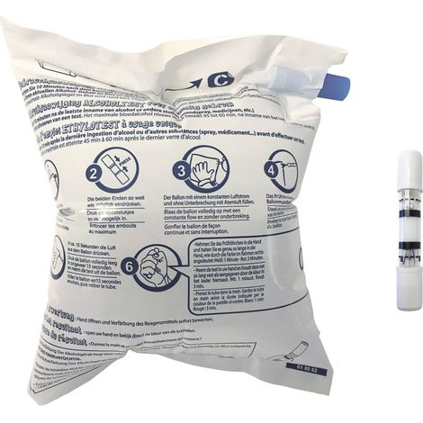 Ethylomètre ACE 100289 2er Pack blanc, bleu, jaune avec certification NFX W856241 (1/5)