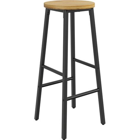 CHICFURN Ensemble table de bar avec rangement et 2 tabourets de bar noirs, îlot de cuisine avec tiroirs, casiers latéraux et plateau en MDF pour cuisine (1/5)