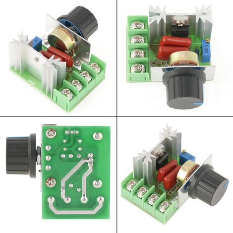 Régulateur de tension électronique haute puissance importé de 2000 W avec thyristor, variation d'intensité, contrôle de vitesse et contrôle de température. (1/5)