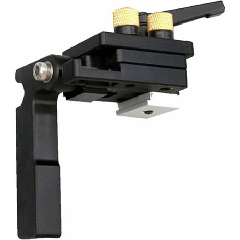 Bloc de rail d'onglet T-slot guide d'onglet bloc goulotte limiteur spécial rail en alliage d'aluminium travail du bois noir accessoires d'outils à main