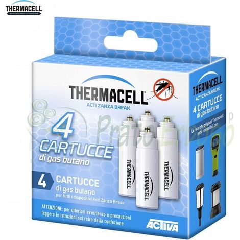 Paquete con 4 cartuchos de gas butano