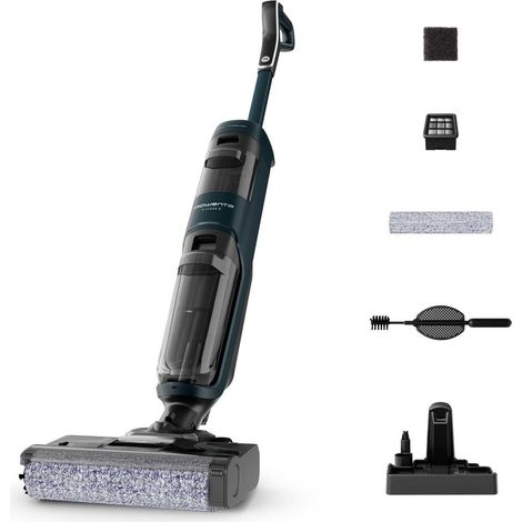 Staubsaugerwischer Rowenta X Clean 2 Schwarz 35 Minuten Laufzeit