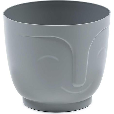 Vaso da fiori Zoe, grigio, h14,3x16,5 cm (1/4)