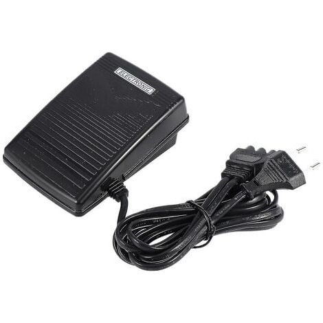 Pedal with power cord, EU plug, 200–240 V, black (1/3)