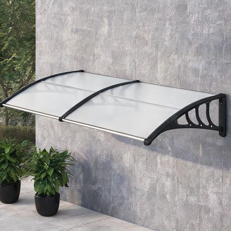 Store banne coloris transparent noir 75 x 195 x 23 cm (1/5)