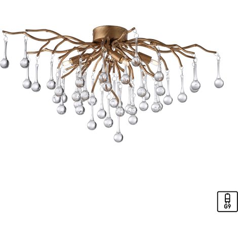Plafoniera ICICLE ottone antico 4xG9 Paul Neuhaus 8090-11 (1/5)