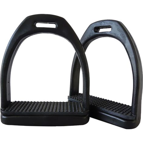 Étrier de Selle de Sécurité Noir en Plastique, Lot de 2 Structure Simple, Montage et Démontage Faciles, Conception Résistante à L’usure, pour Équitation (1/5)