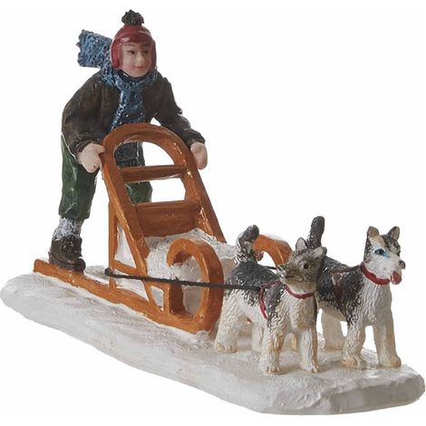 LUVILLE SLITTA TRAINATA DA CANI - L11XW4XH6CM - IN POLIRESINA
