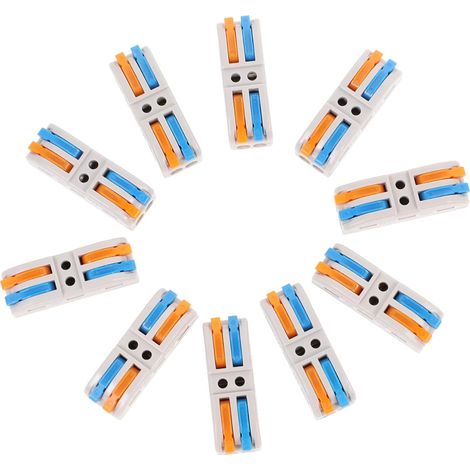 10 conectores de palanca para cables eléctricos, elementos de unión fiables para proyectos eléctricos. (1/5)