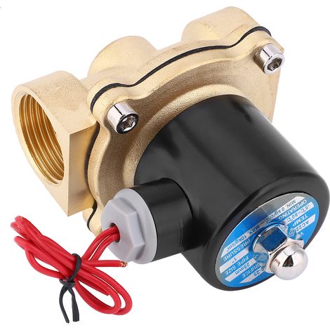 Électrovanne normalement fermée en laiton pour air, eau et huile, 1 pouce BSPP 2W250-25 AC220/DC24V/DC12V2W-250-25 220V
