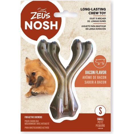 Hueso en forma de Y mordedor con aroma Zeus Nosh Strong