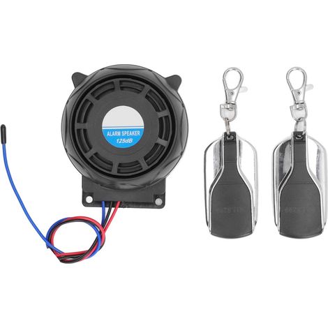 Dispositif Antivol de Moto alarme moto connectée Son alarme pour scooter Fort sans Fil 150 M de Portée 2 Télécommande Universelle Système d'alarme de Moto 12 V pour Véhicule Tout terrain Anti vols (1/5)