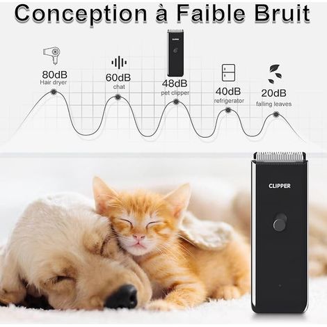 Hair Clippers for Dogs and Cats, Dog Grooming Kit, Black