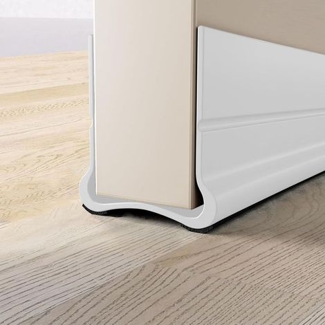 Joint D'étanchéité Pour Portes - Joint De Porte Auto-Adhésif De Qualité Supérieure, Idéal Pour La Protection Contre Le Bruit, Le Froid Et L'humidité (Blanc, 93 Cm) (1/5)