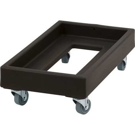 Chariot Camdolly cageots et caisses - 41 x 74.5 x 21.5 cm - Noir - Cambro